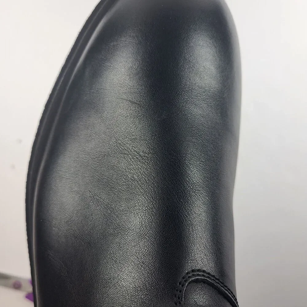 Abound Reese Black Faux Leather Chelsea Boots Size 11.5M